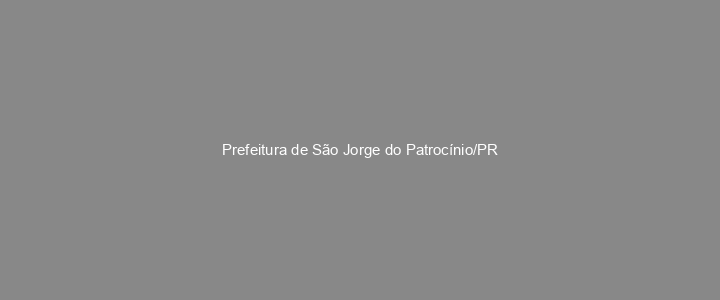 Provas Anteriores Prefeitura de São Jorge do Patrocínio/PR